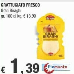 Crai Biraghi Gran Grattugiato Fresco offerta