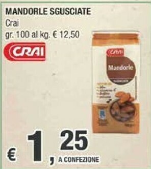 Crai Crai - Mandorle Sgusciate 100 G offerta