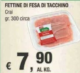 Crai Crai Fettine Di Fesa Di Tacchino offerta