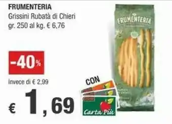 Frumenteria Grissini Rubatà Di Chieri 250 G