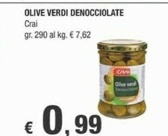 Crai Crai Olive Verdi Denocciolate offerta