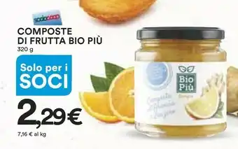 Ipercoop Bio Piu Composte Di Frutta offerta