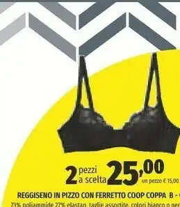 Ipercoop Ipercoop Reggiseno In Pizzo Con Ferretto offerta