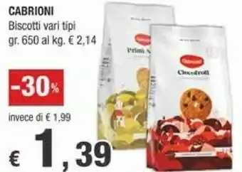 Crai Cabrioni Biscotti 650 G offerta