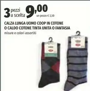 Ipercoop Ipercoop Calza Lunga Uomo In Cotone O Caldo Cotone Tinta offerta