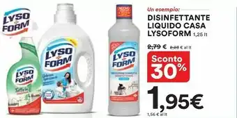 Ipercoop Lysoform Disinfettante Liquido Casa offerta