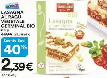 Germinal Bio Lasagna Al Ragu Vegetale