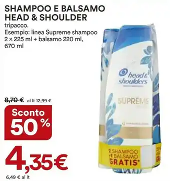 Head & Shoulders Shampoo E Balsamo