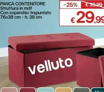Satur Panca Contenitore Struttura In Mdf offerta