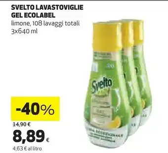 Coop Svelto Lavastoviglie Gel Ecolabel offerta