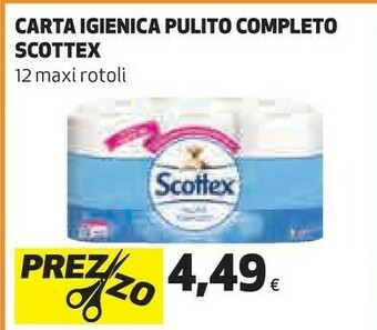 Coop Scottex Carta Igienica Pulito Completo offerta
