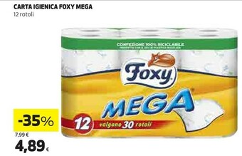 Coop Foxy Carta Igienica Mega offerta