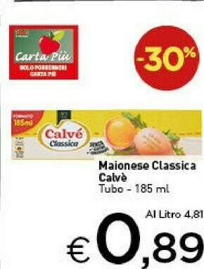Crai Calvè Maionese Classica offerta