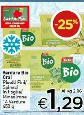 Crai Verdure Bio offerta