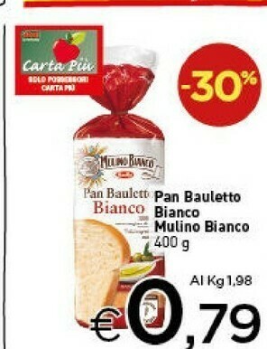 Crai Mulino Bianco Pan Bauletto Bianco 400 G(ml) offerta