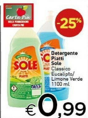 Crai Sole Detergente Piatti offerta