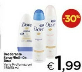Crai Dove 8710908559235 Deodorante Deodorante Spray 150 Ml offerta