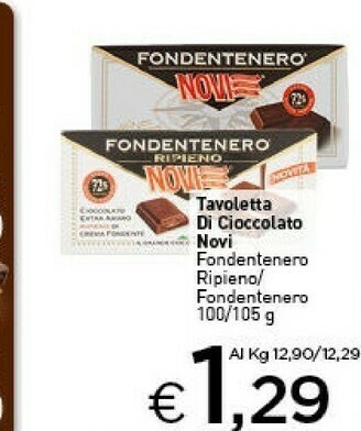 Crai Novi Fondentenero Ripieno 105 G(ml) offerta