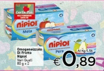 Crai Nipiol Omogeneizzato Di Frutta offerta