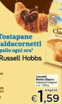 Crai Mulino Bianco - Cornetti Classici 240 G(ml) offerta
