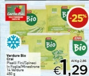 Crai Conad - Minestrone 12 Verdure Bio Verso Natura 450 G(ml) offerta