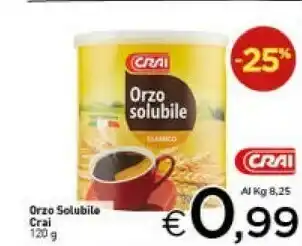 Crai Crai - Orzo Solubile Classico 120 G(ml) offerta