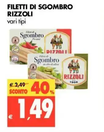 Tigros Rizzoli Filetto di Sgombro offerta