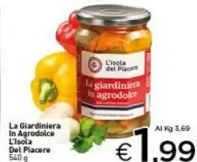 Crai L'isola Del Piacere La Giardiniera In Agrodolce 540 G offerta