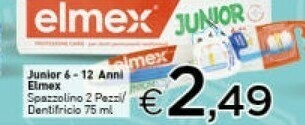 Crai Elmex Junior 6- 12 Anni Spazzolino / Dentifricio offerta