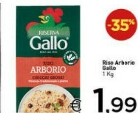 Crai Gallo - Risotti Riso Arborio 1000 G(ml) offerta