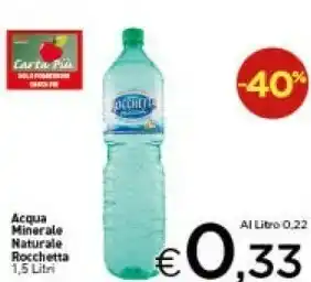 Crai Rocchetta Acqua Minerale Naturale 1500 G(ml) offerta