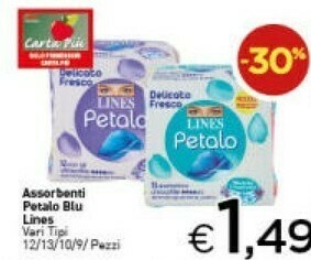 Crai Lines Assorbenti Petalo Blu offerta