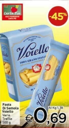 Crai Voiello Farfalle 500 G(ml) offerta