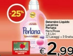 Crai Perlana Detersivo Liquido Lavatrice Nero offerta