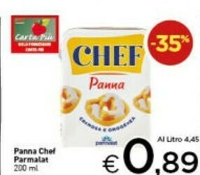 Crai Parmalat Panna Chef 200 G(ml) offerta