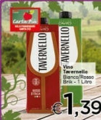 Crai Tavernello Vino Bianco 1000 G(ml) offerta