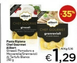 Crai Alibert Chef Gourmet Granravioli Al Tartufo Bianco 250 G(ml) offerta
