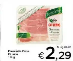 Crai Citterio Prosciutto Cotto Di Alta Qualità 110 G(ml) offerta