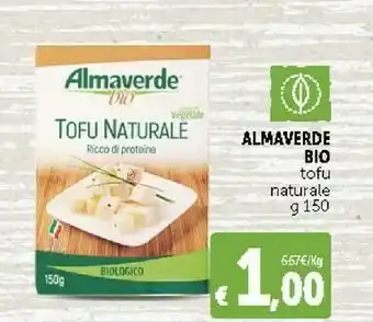 Deco Supermercati Almaverde Tofu Naturale 150 G(ml) offerta