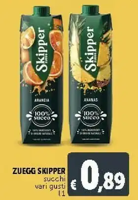 Deco Supermercati Zuegg Skipper Pesca 1000 G(ml) offerta