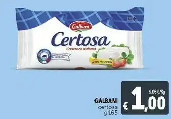 Deco Supermercati Galbani Certosa Crescenza 165 G(ml) offerta