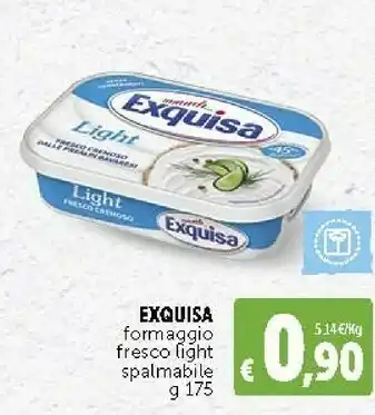 Deco Supermercati Exquisa Formaggio Fresco Light Spalmabile offerta