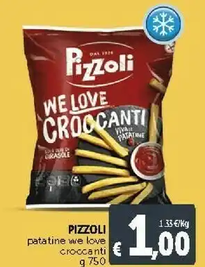 Deco Supermercati Pizzoli Patatine We Love Croccanti offerta