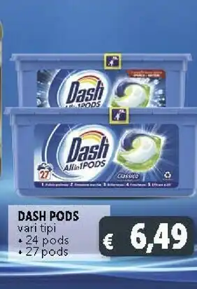 Deco Supermercati Dash Pods offerta