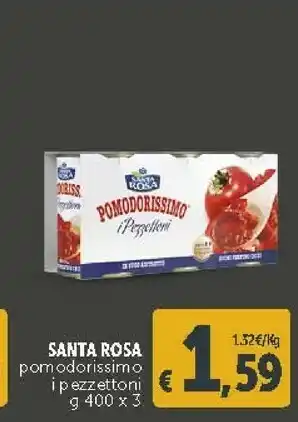 Deco Supermercati Santa rosa Pomodorissimo I Pezzettoni 400 G(ml) offerta