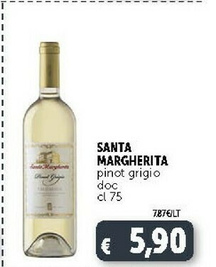 Deco Supermercati Santa Margherita - Pinot Grigio Valdadige 750 g(ml) offerta