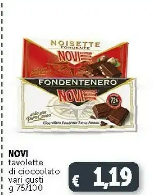 Deco Supermercati Novi Fondentenero Cioccolato Fondente Extra Amaro 100 G(ml) offerta