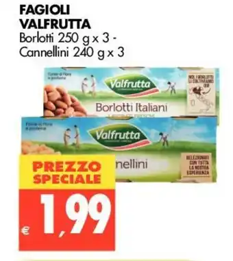 Tigros Valfrutta Fagioli 250g x 3 - 240g x 3 offerta