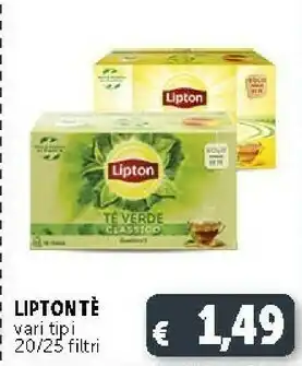Deco Supermercati Lipton Tea Lipton - Vivacemente Classico Tè Verde offerta