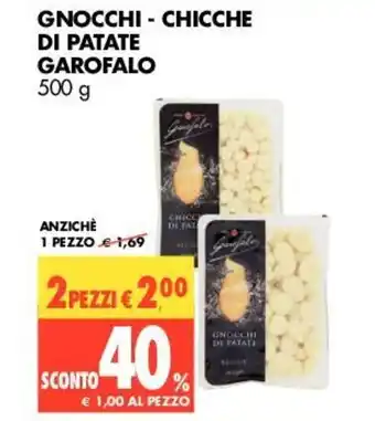 Tigros Garofalo di Patate Gnocchi - Chicche 500g offerta